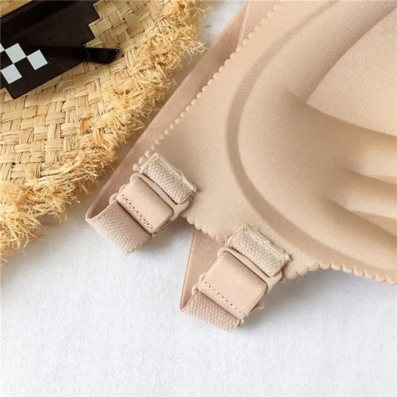 Women's Invisible Strapless Bra – Seamless Wireless Push Up Bralette