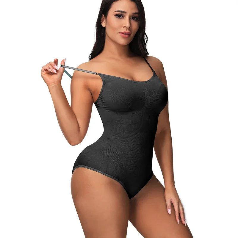 Butt Lift Elastic Bodysuits for Women Tummy Control Shapewear Belly Trimmer Sculpting Body Shaper Compression Slimming Tank Tops