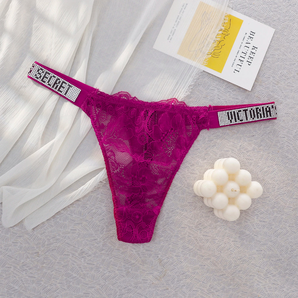 Women's Lace Thongs – Seamless High Waist Breathable Panties (1pc or 3pcs)