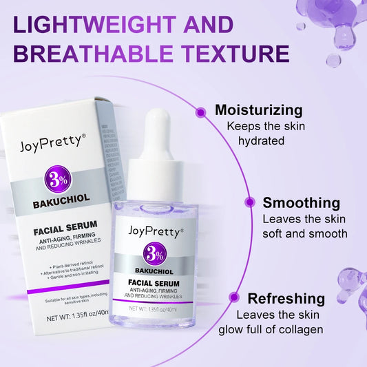 Retinol & Bakuchiol Anti-Aging Face Serum – Wrinkle Repair, Brightening & Deep Hydration