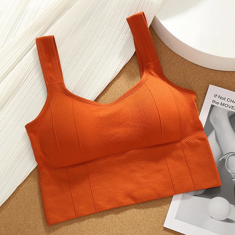 1/2/4Pcs Sports Bra Anti-Sweat Fitness Top Women Seamless Yoga Bra Shockproof Crop Top Push Up Sport Bra Gym Workout Top