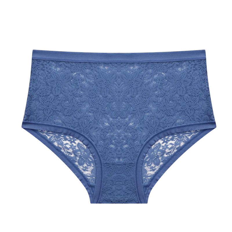 Hollow-Out Floral Lace Brief Panties – Sexy Low-Rise Underwear for Women (S–2XL, 6 Colors)