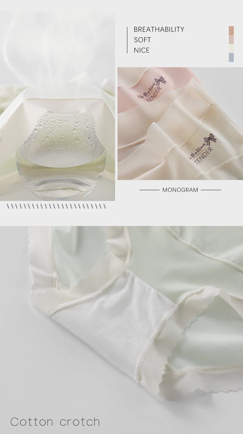 3pcs Seamless Maternity Underwear Plus Size Ice Silk Breathable Low Rise Belly Support Maternity Panties Pregnancy Underwear