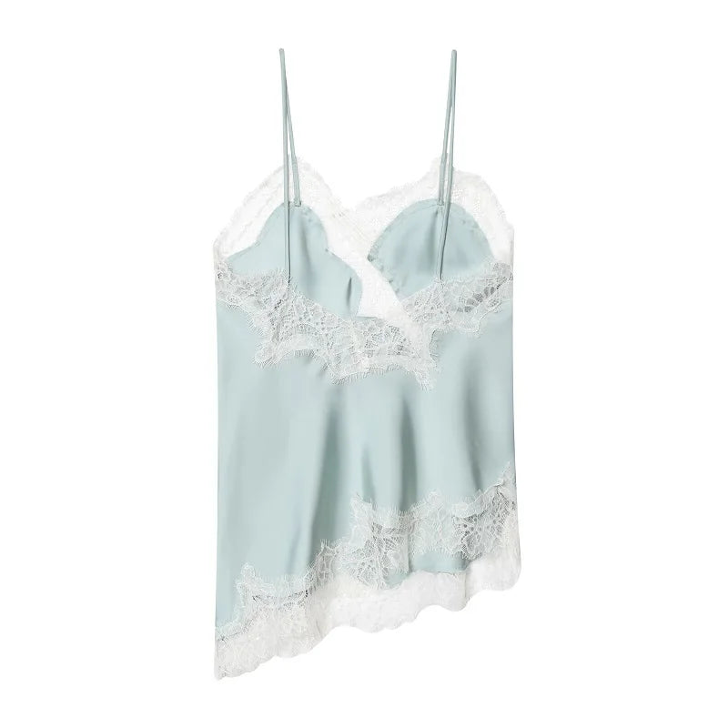 MUJER Black Lace Tops for Women Camisole Sexy Backless Tops Woman 2025 Summer Sleeveless Women's Tops Straps Beach Top Female