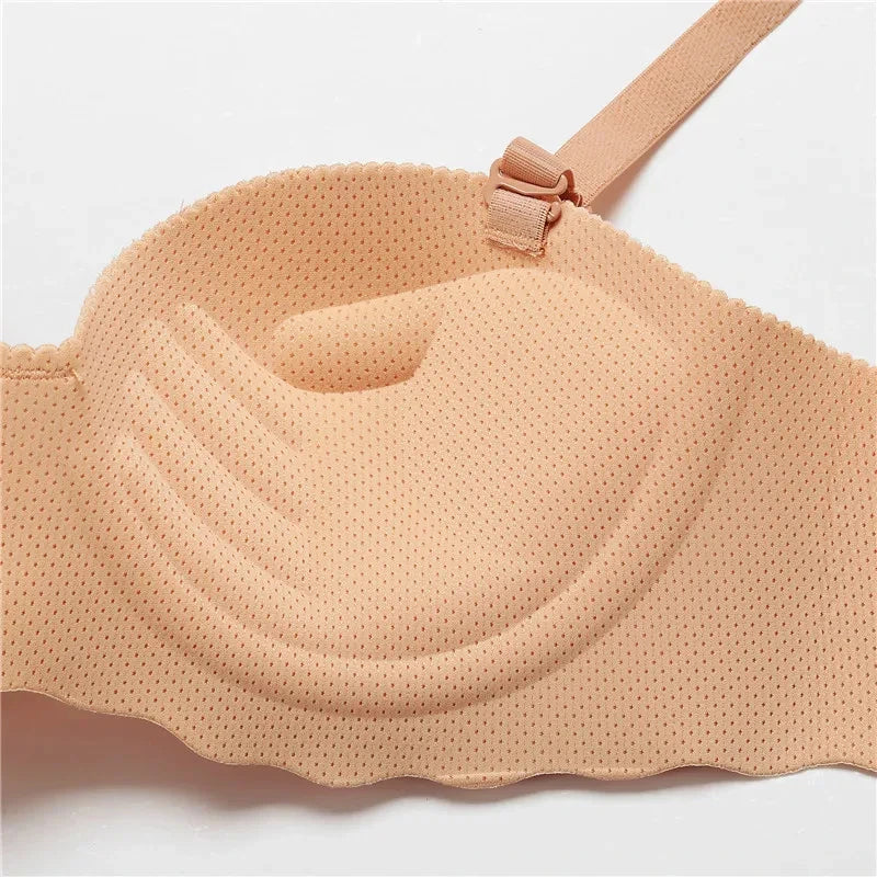 Seamless Push-Up Bralette — Wire-Free Padded Bra with Detachable Straps
