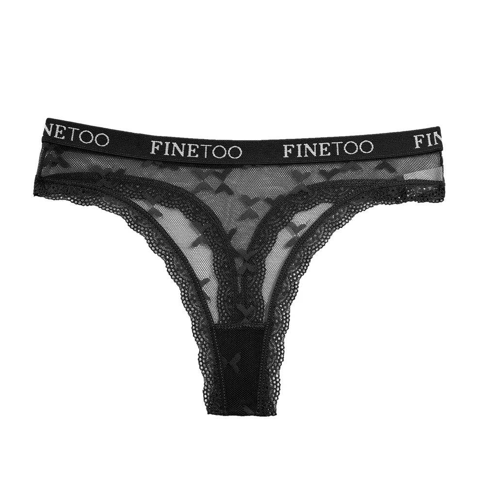 Women's Floral Lace G-String Thongs – 4-Piece Set | Butterfly T-Back Sexy Underwear (S–XL)