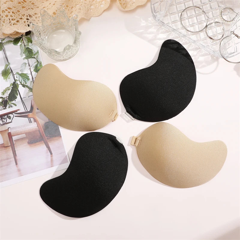 Self-Adhesive Silicone Bra Pads — Strapless Invisible Push-Up Mango Shape
