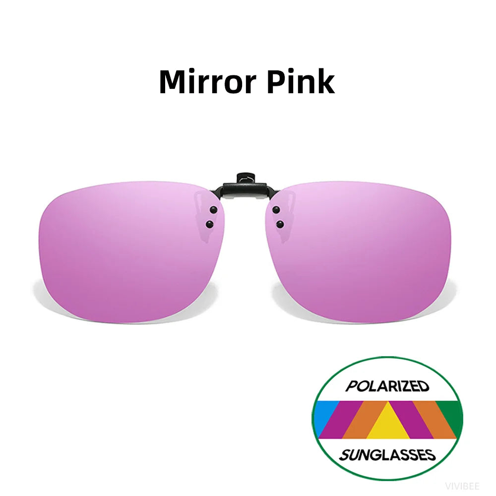 Pilot-Style Flip-Up Clip-On Sunglasses | Lens Options