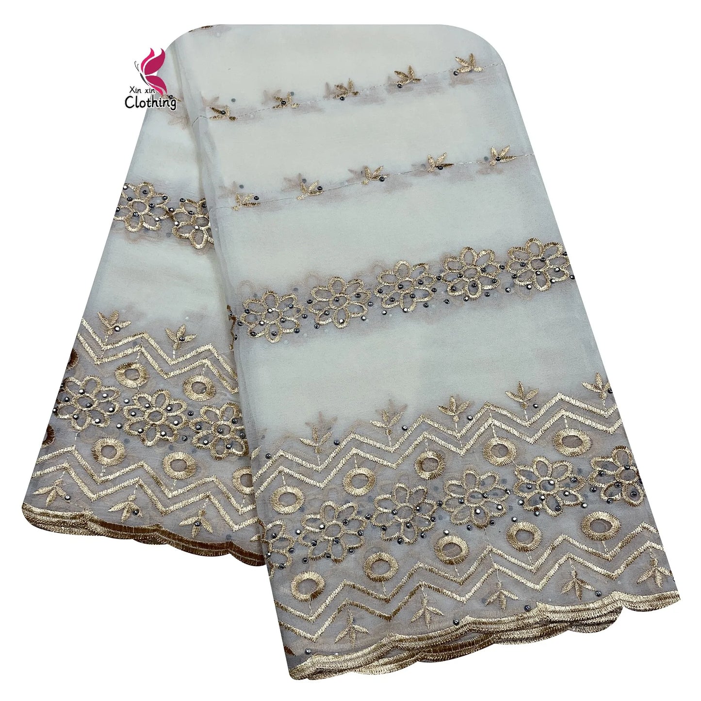 New High Quality Chiffon Women Scarves Diamonds Embroidery Soft Scarf African Women Hijab Muslim Dubai Ramadan Shawls Scarf
