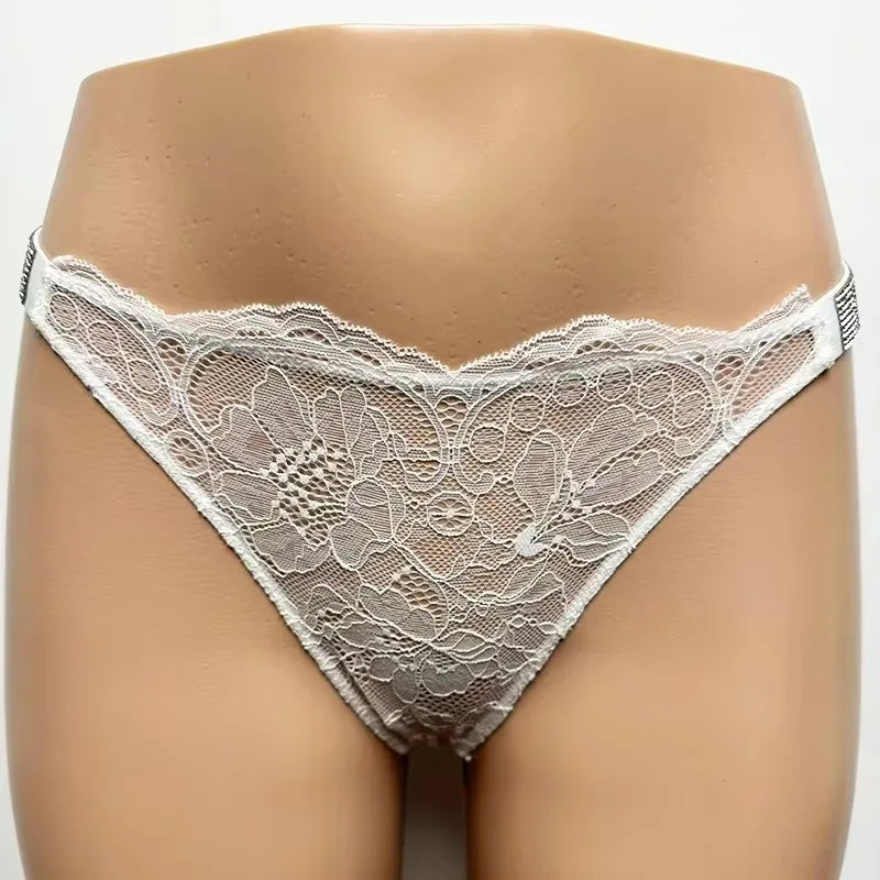 Women's Lace Thongs – Seamless High Waist Breathable Panties (1pc or 3pcs)