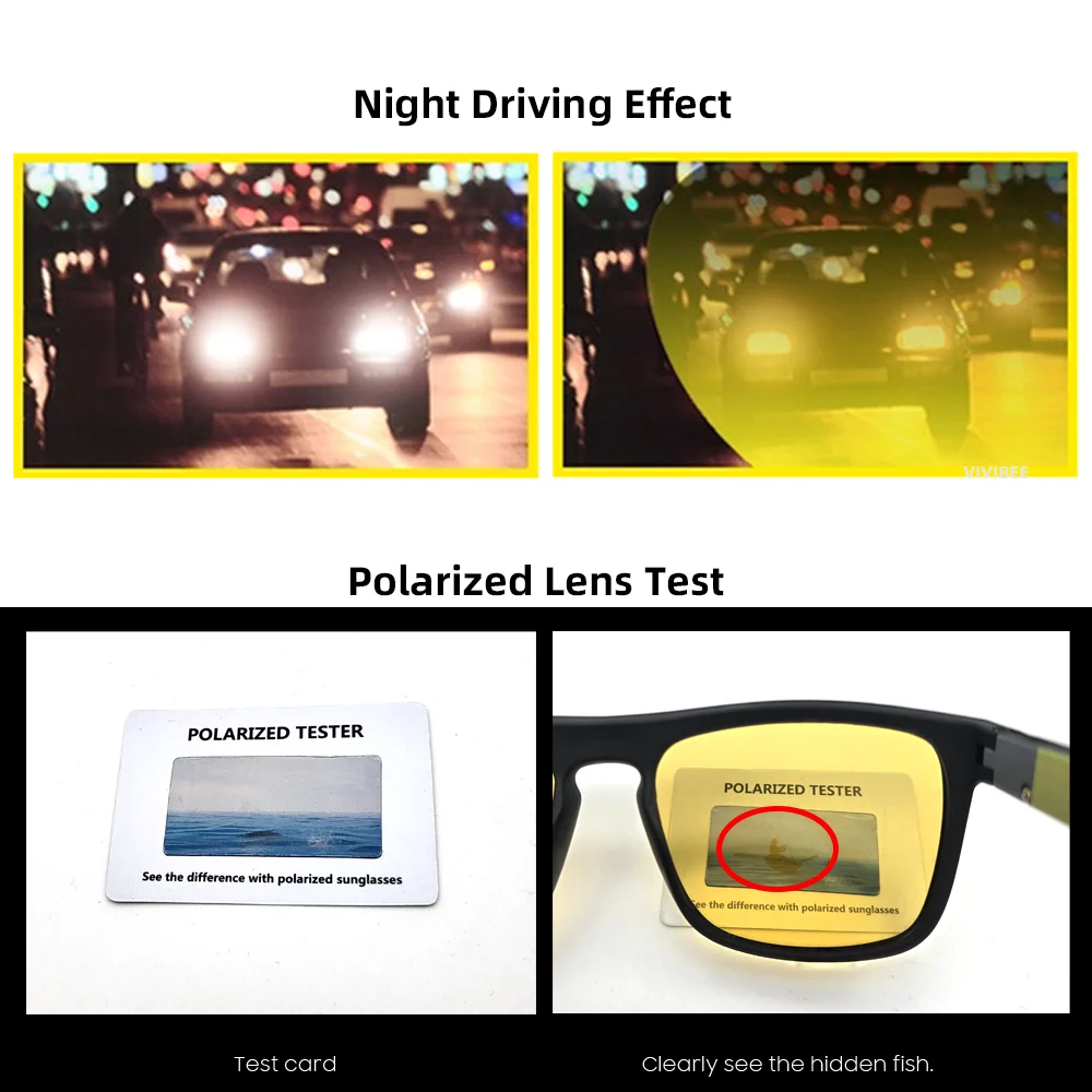 Yellow-Tinted Square Glasses | 4 Frame Colors