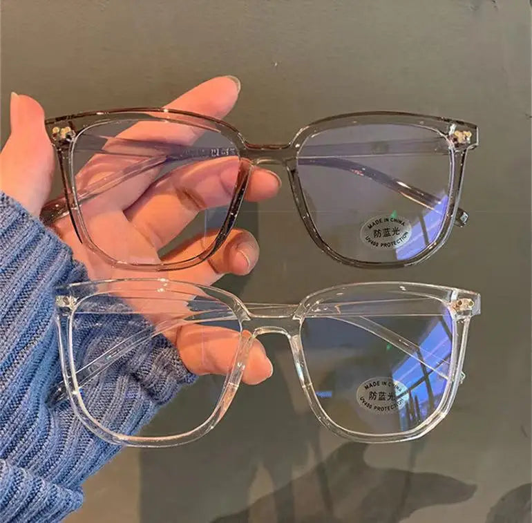 Clear & Gradient Square Glasses | Myopia Lens Options