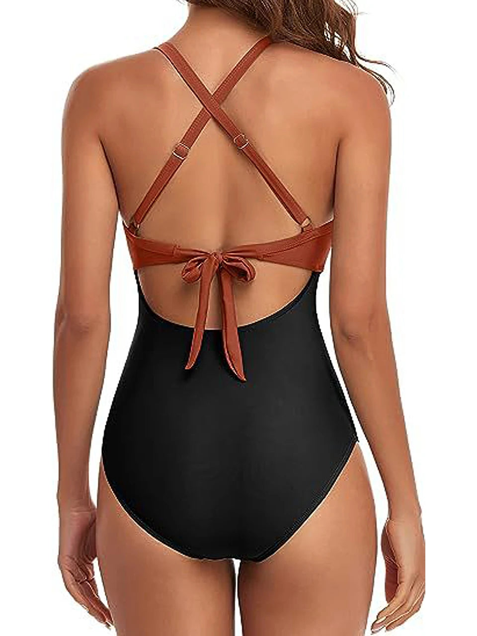 Ruched One-Piece Swimsuit for Women – Solid Color Bodysuit | Adjustable Straps | S–XXL