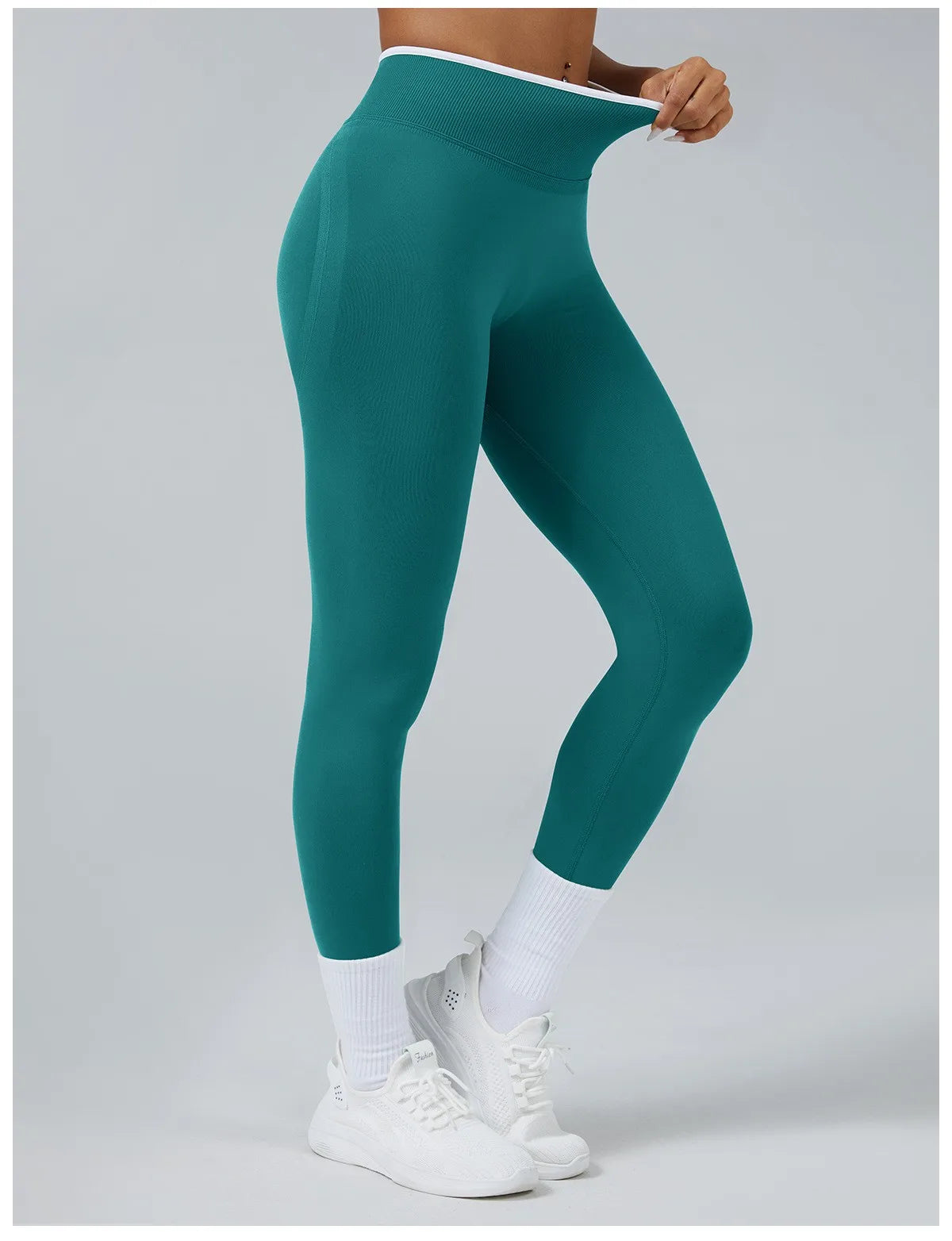 Women's Middle Waist Seamless Yoga Leggings Push-Up Sport Fitness Running Pants Hip Lift High Elastic Gym Leggings Sport Legging