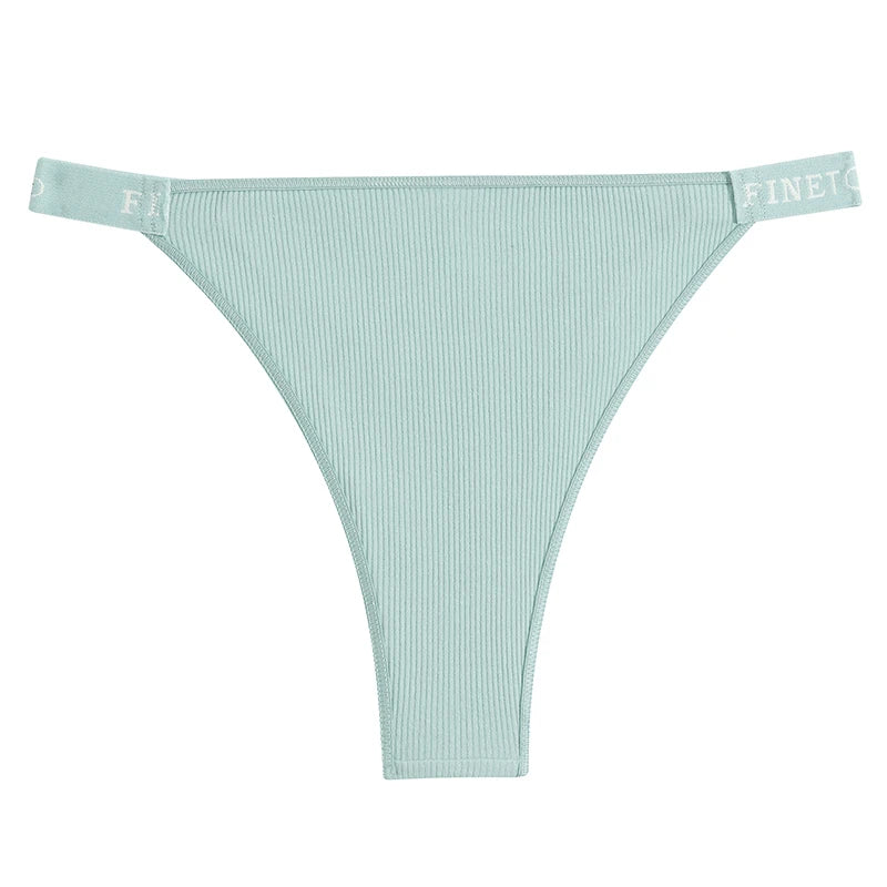 Maillard Cotton Brazilian Panties – Low-Rise Breathable Underwear for Women (M–XL, 9 Colors)