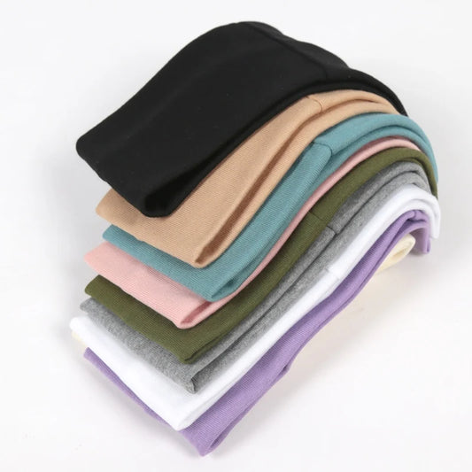 Solid Color Sport Sweat-Absorbing Headband – Elastic Cotton Hair Band for Running, Yoga & Makeup