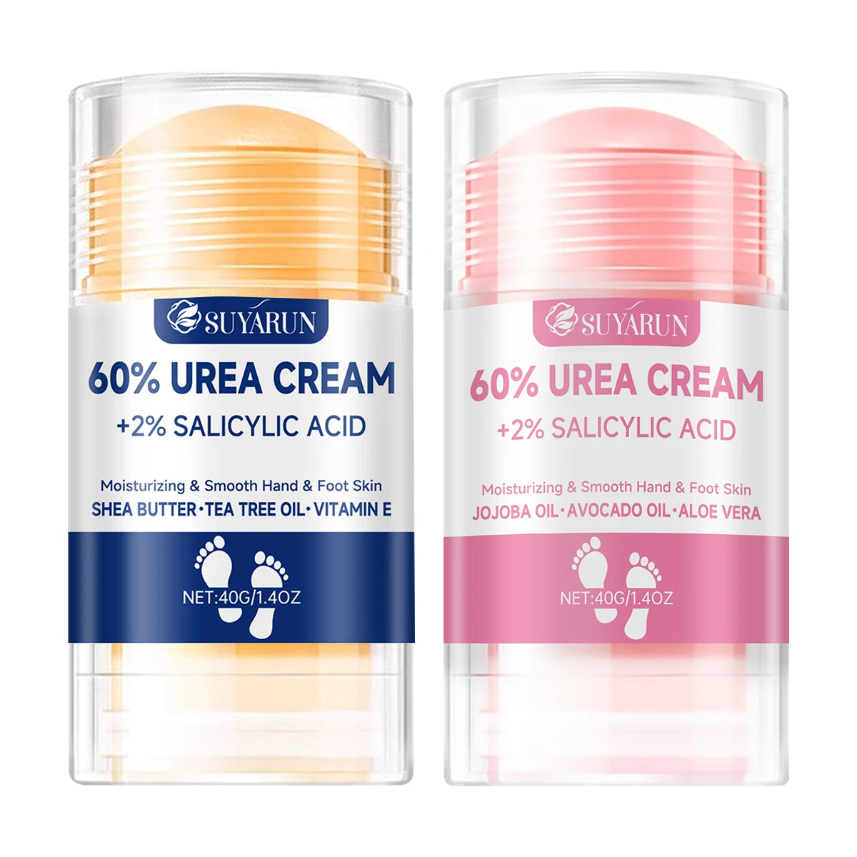 60% Urea Foot Cream Stick – Moisturizing, Exfoliating & Cracked Heel Repair for Dry Feet
