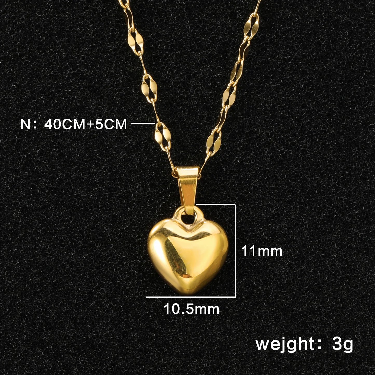 LUXUKISSKIDS Teardrop Necklaces Non-Fading Unique Design Waterdrop Pendant Necklace for Women Fashion Minimalist Chic Accessorie