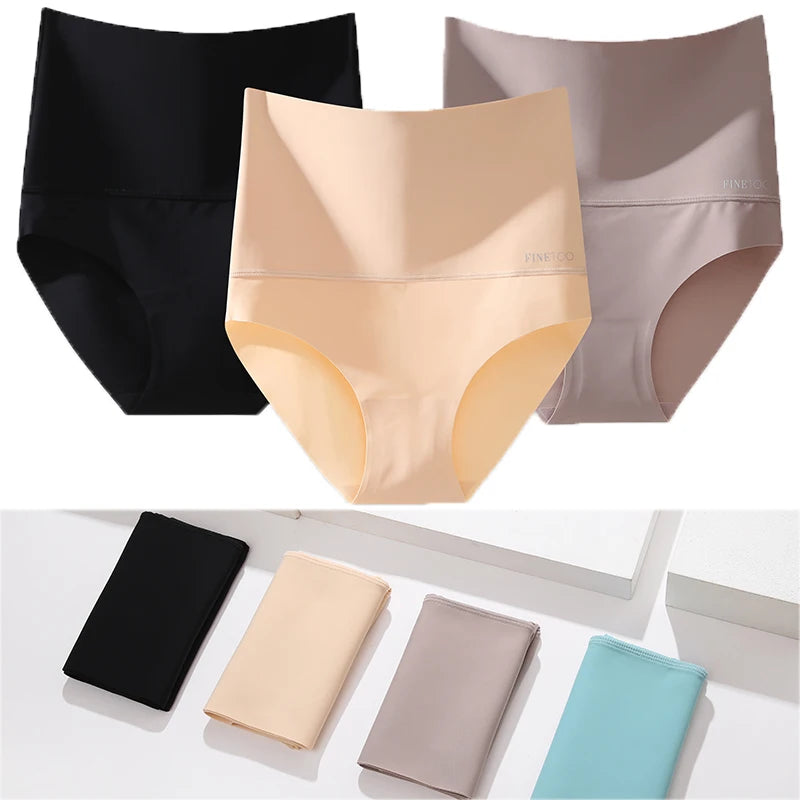 Women's Seamless High Waist Shapewear Panties – 3-Piece Set | Tummy Control Slimming Bodyshaper (S–XL)