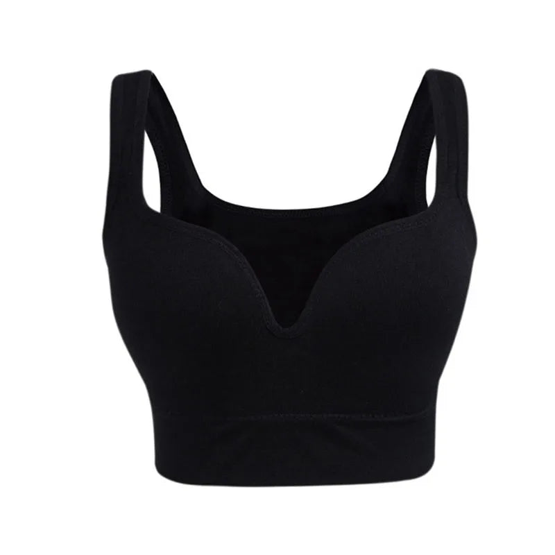 Women's Seamless Push-Up Sports Bra – Wire-Free Padded Vest Bralette | Gym Fitness Running