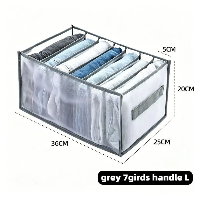 Clothes Organizer for Socks Home Separated Underwear Storage Box Bra Organizing Breathable Mesh Bag Foldable Laundry Basket