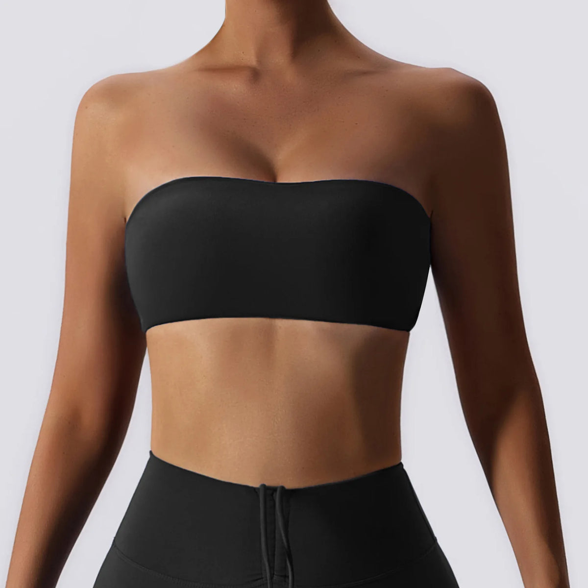 Strapless Sports Bra – Quick-Dry Tube Top Chest Wrap for Yoga, Gym & Fitness