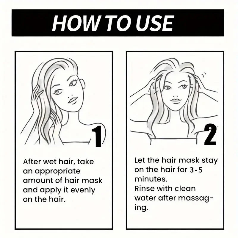Keratin Hair Mask – Protein Straightening, Frizz Control & Deep Repair for Dry & Damaged Hair | 30g/60g