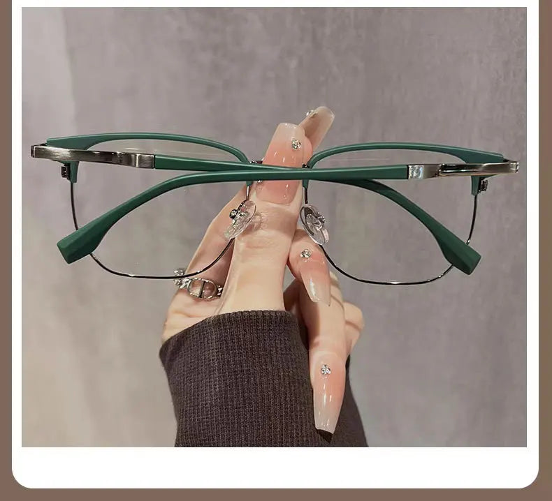 Square Metal Reading Glasses for Men & Women