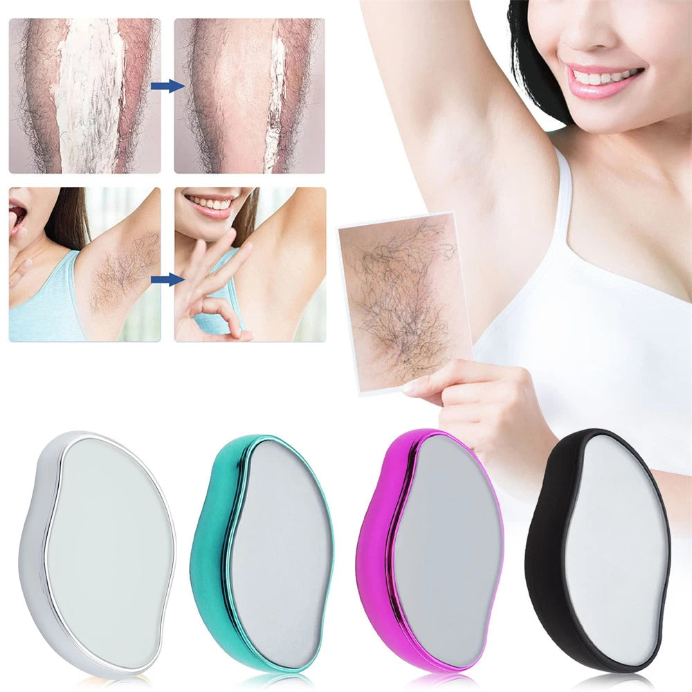 Reusable Crystal Hair Eraser – Glass Hair Removal & Body Exfoliation Tool