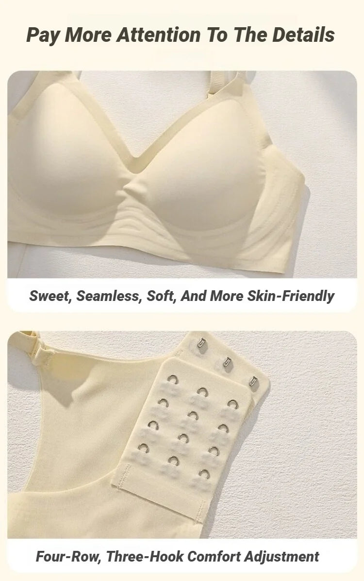 Women's Seamless Push-Up Bra – Wire-Free Soft Support for Small Chest