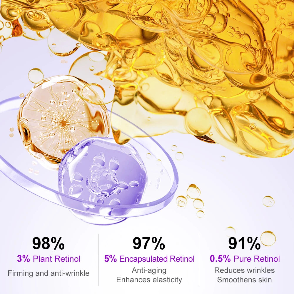 Retinol & Bakuchiol Anti-Aging Face Serum – Wrinkle Repair, Brightening & Deep Hydration