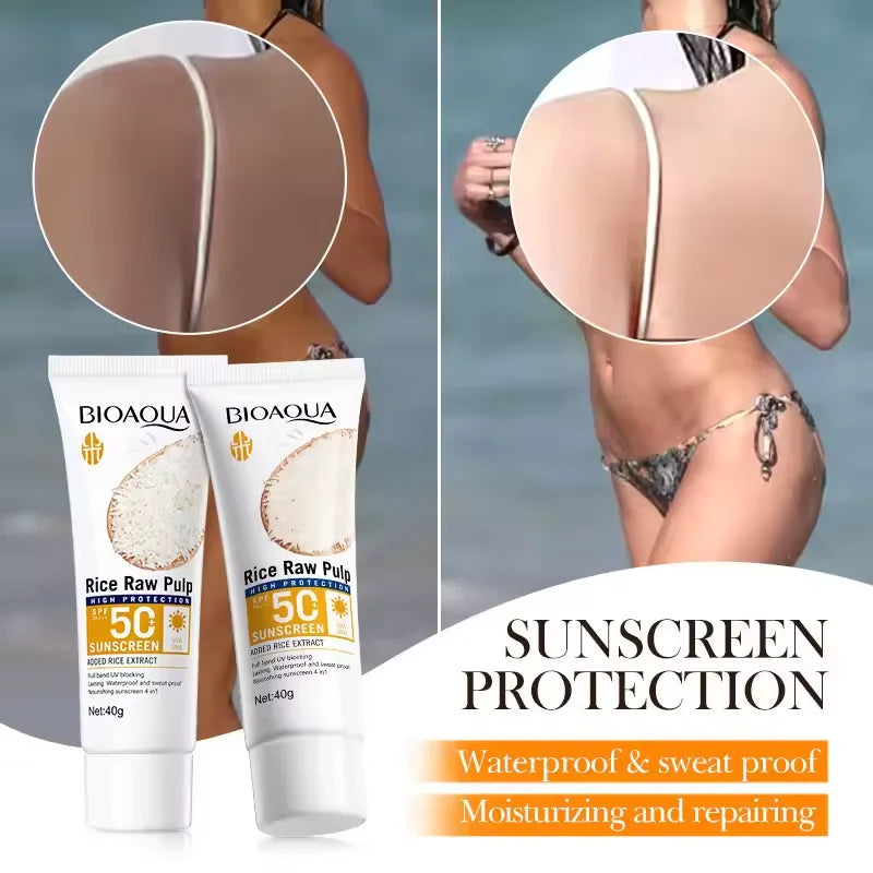 SPF 50+ Facial & Body Sunscreen Cream – Lightweight, Non-Greasy, Long-Lasting UV Protection