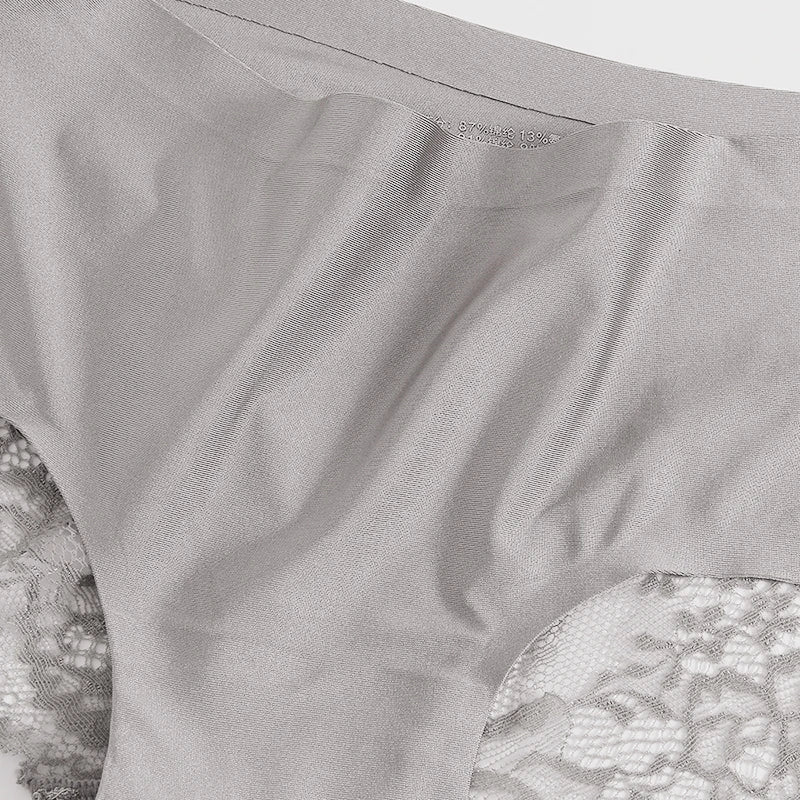 3-Pack Lace Panties Set – Soft, Stretchy Low-Rise Briefs for Women | M–4XL