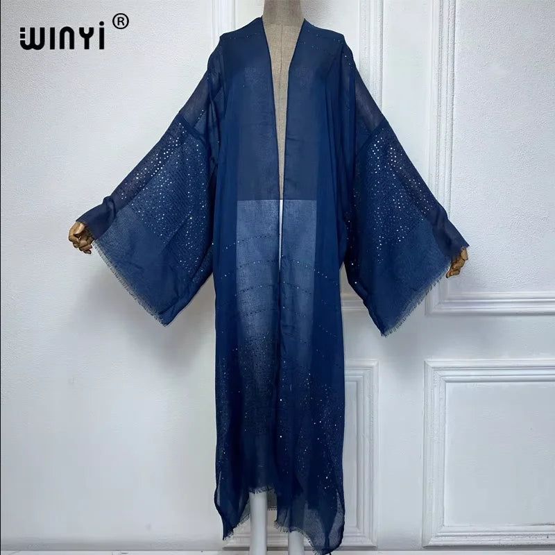Women's Luxury Lace Abaya Cardigan | Kimono Style | Gulf & Beach Wear