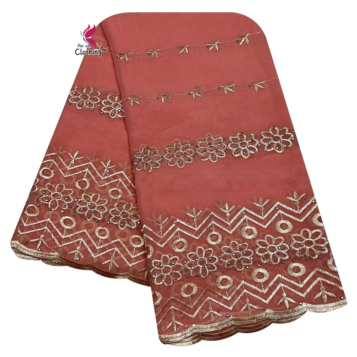 New High Quality Chiffon Women Scarves Diamonds Embroidery Soft Scarf African Women Hijab Muslim Dubai Ramadan Shawls Scarf