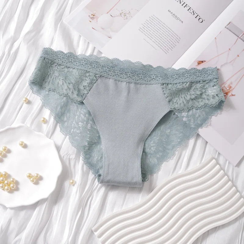 Personalized Crystal Letter Thong | Custom Name Lace Underwear | Unique Gift for Her