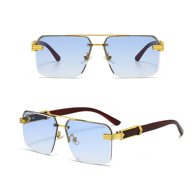 2-Pair Square Sunglasses Set | Unisex Plastic Frames