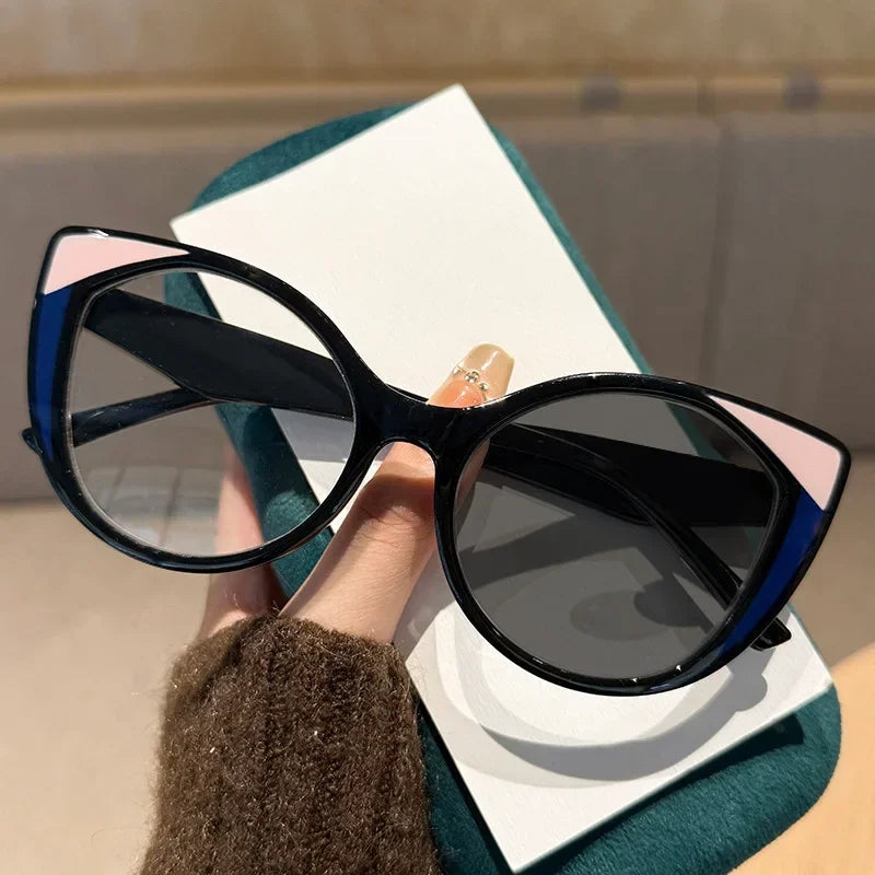 Cat-Eye Photochromic Myopia Glasses | Five Frame Colors