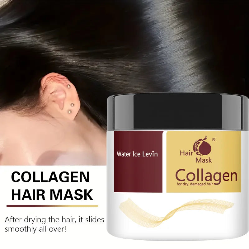 Collagen & Argan Oil Hair Mask – Deep Repair Conditioning for Dry & Damaged Hair | Green Tea Scent