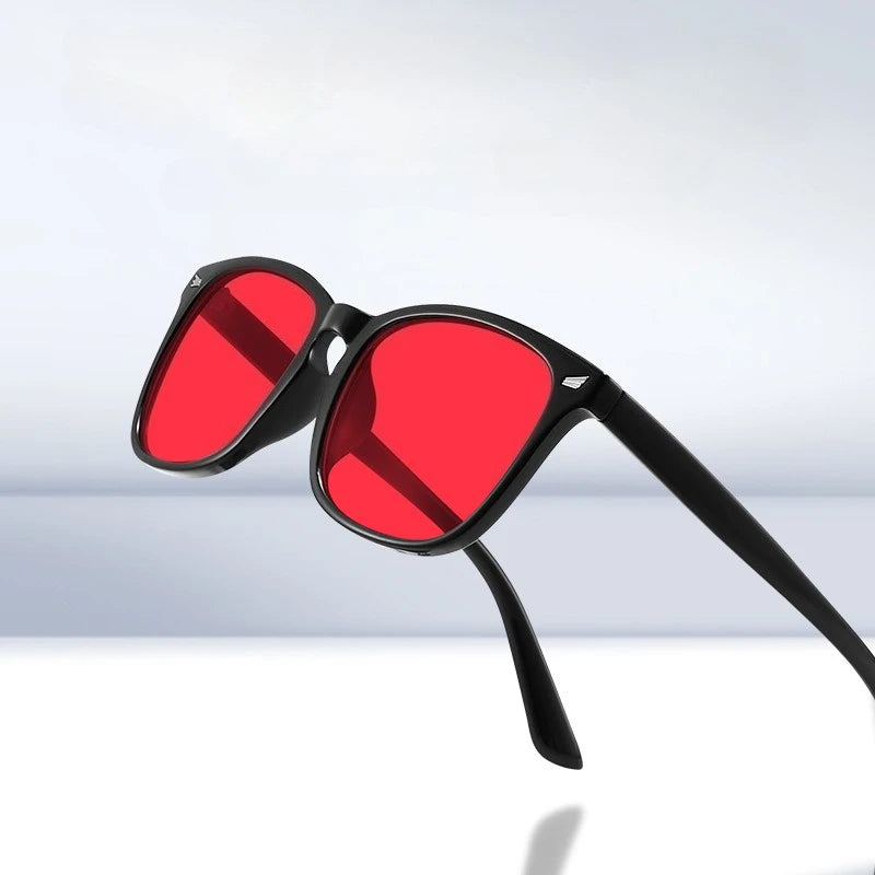 Square Tinted Glasses | Red, Orange or Clear Lenses