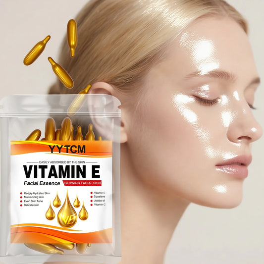 Vitamin E & Squalane Deep Moisturizing Capsule Essence – Brightening Face Serum