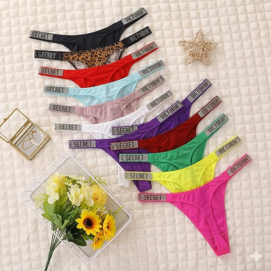 3-Pack Seamless Lace Thong Panties for Women | Breathable High-Waist G-String Underwear