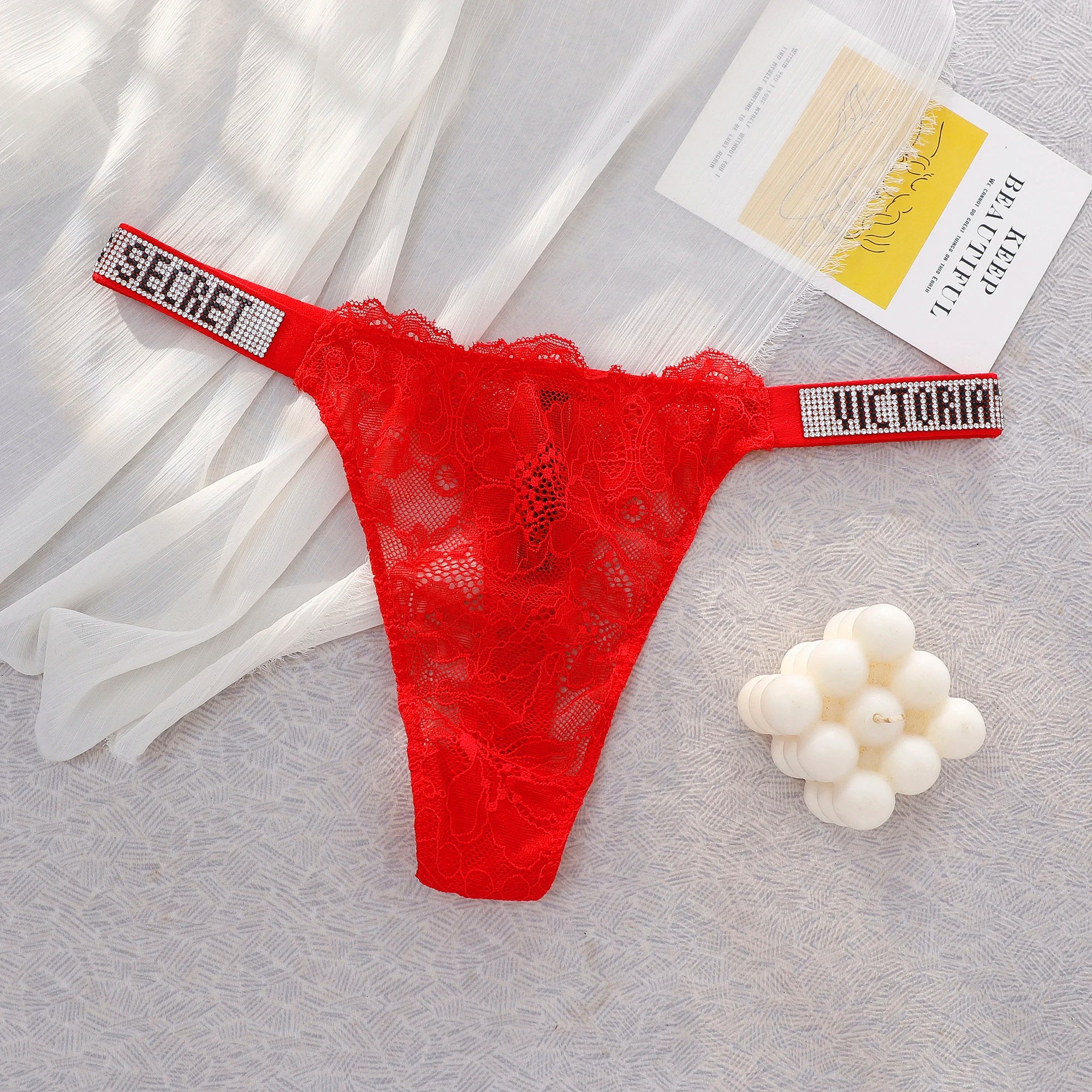 Women's Lace Thongs – Seamless High Waist Breathable Panties (1pc or 3pcs)