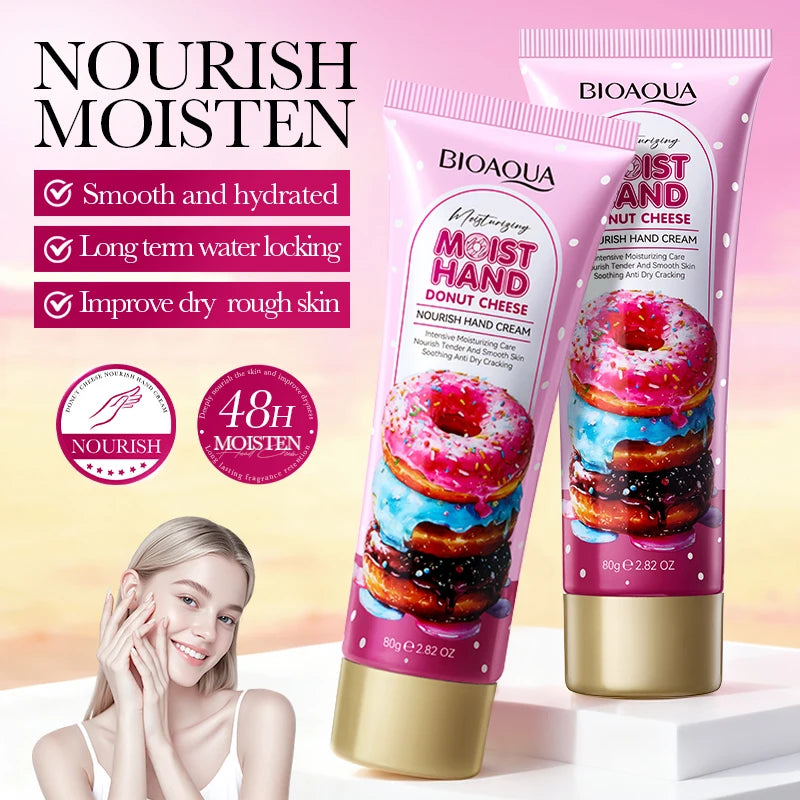 BIOAQUA Moisturizing Hand Cream – 80g, Four Scent Options