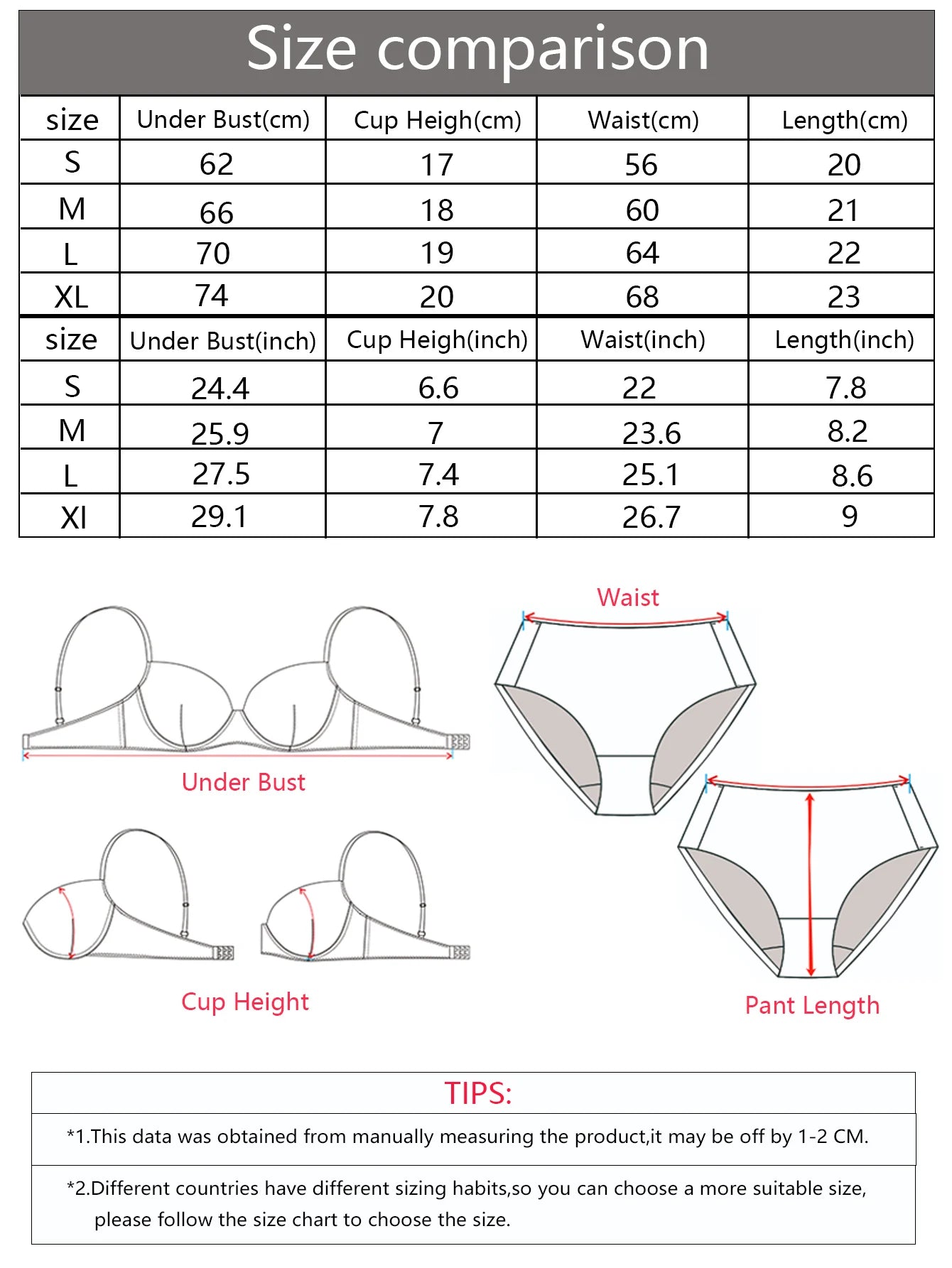 Floral Lace Push-Up Bra & Bikini Brief Set — 3/4 Cup Underwire | Women's Lingerie