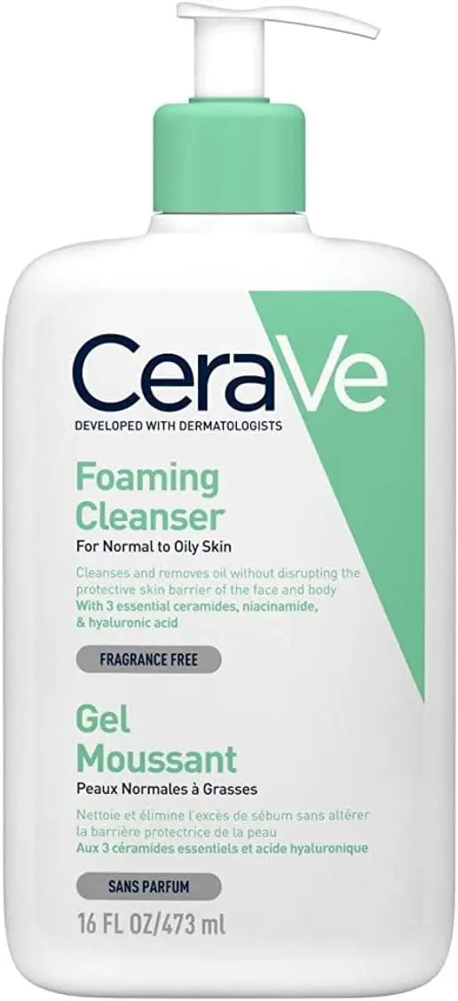CeraVe Foaming Cleanser for Normal to Oily Skin – 473ml