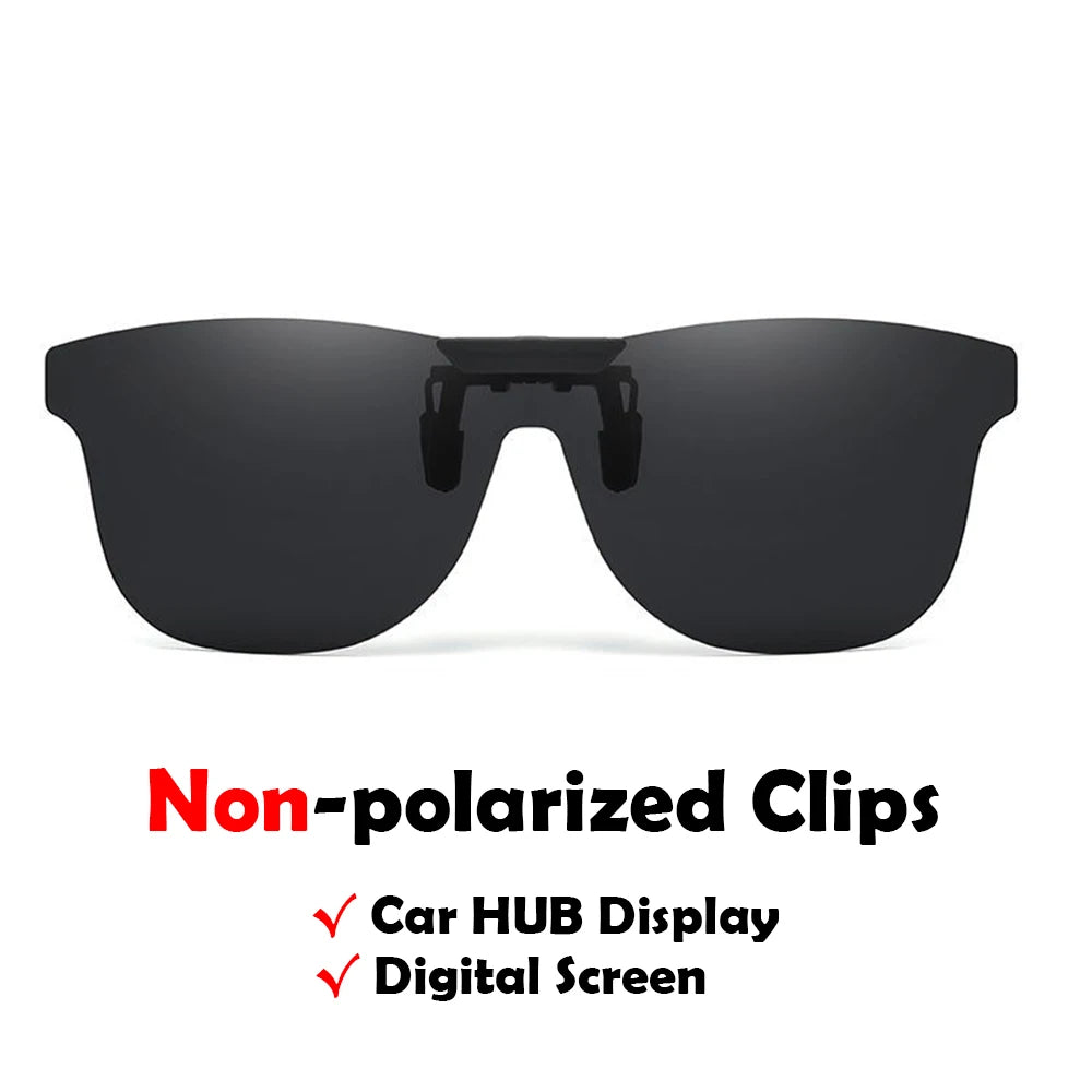 Square Flip-Up Clip-On Sunglasses | Color Options