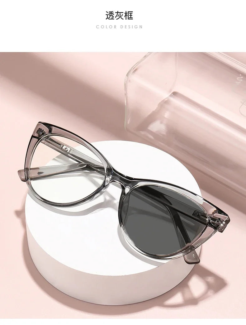 Women's Cat Eye Photochromic Glasses | Myopia Options
