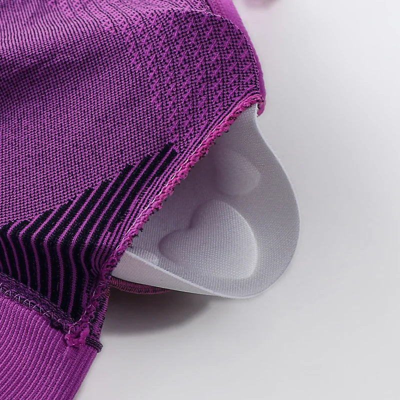 Women's Double Layer Seamless Sports Bra – Sweat-Absorbing Shockproof Padded | Gym Yoga Running