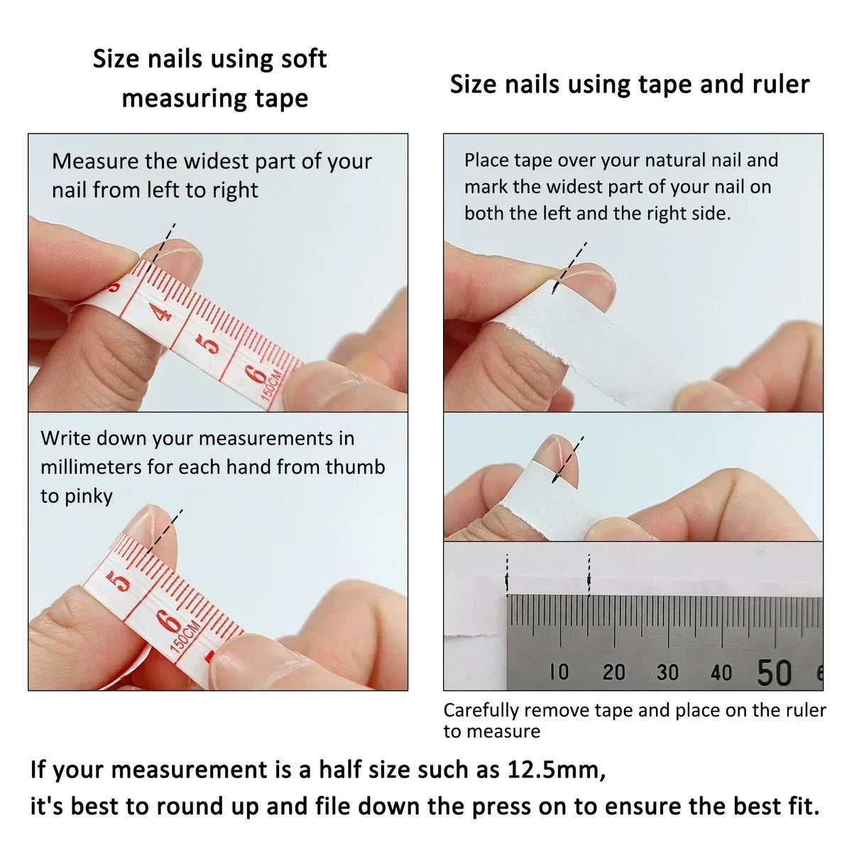 Handmade Cat-Eye Press-On Nails – Glitter Almond 10-Piece Kit